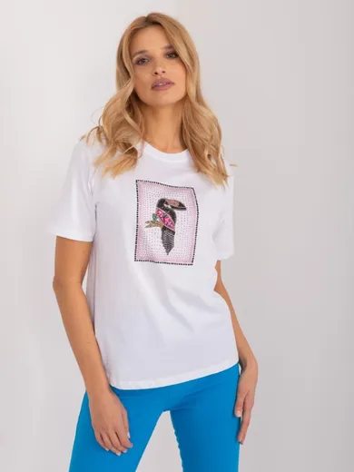 T-shirt damski, biały, Mint