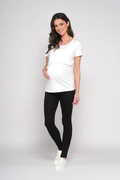 T-shirt damski, ciążowy, biały, Cool Mama