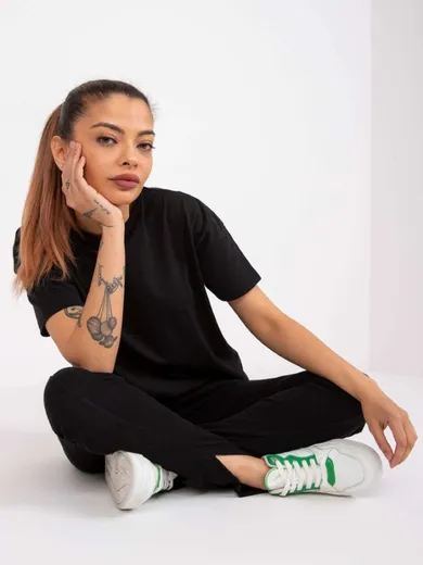 T-shirt damski, czarny, Mayflies