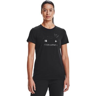 T-shirt damski, czarny, UA Live Sportstyle Graphic