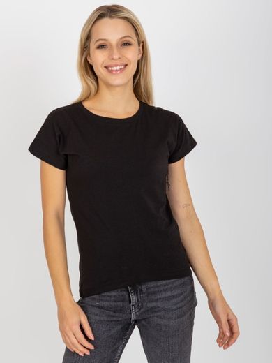 T-shirt damski, czarny, Vikki