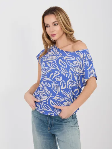 T-shirt damski, granatowy, Sublevel