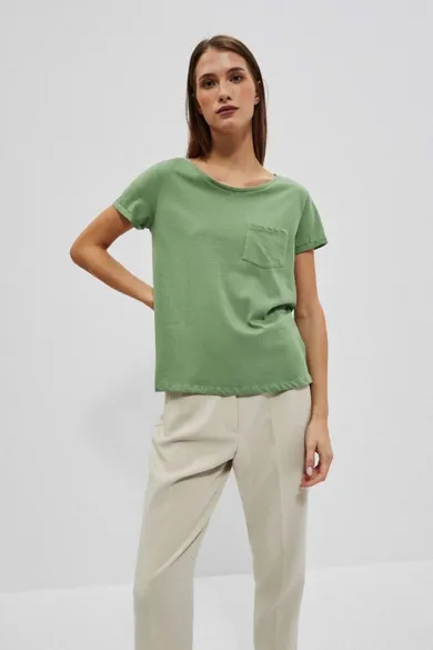 T-shirt damski, khaki, Moodo