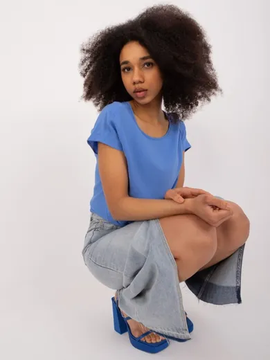 T-shirt damski, niebieski, Sublevel