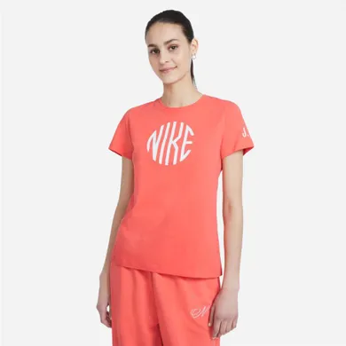 T-shirt damski, pomarańczowy, Nike Sportswear