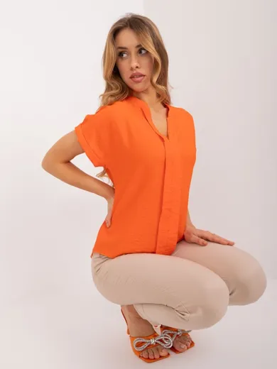 T-shirt damski, pomarańczowy, Sublevel