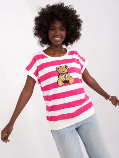 T-shirt damski, różowy, Relevance
