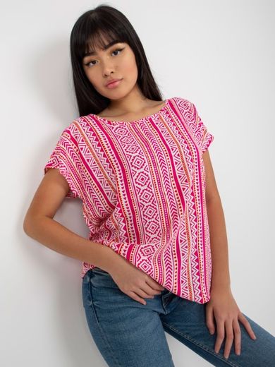 T-shirt damski, różowy, Sublevel