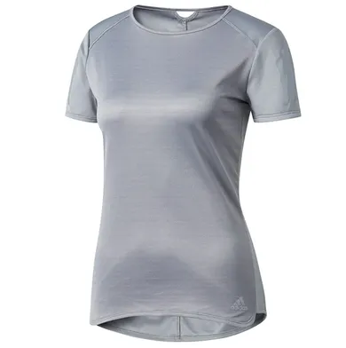 T-shirt damski, szary, Adidas