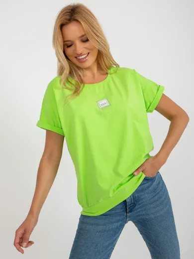 T-shirt damski, zielony, Relevance