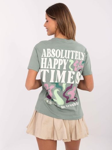 T-shirt damski, zielony, Sublevel