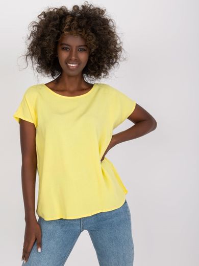 T-shirt damski, żółty, Sublevel
