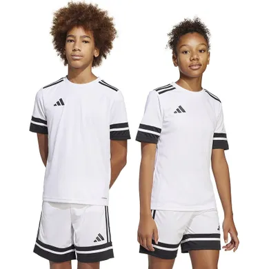 T-shirt dziecięcy, biały, Adidas Squadra