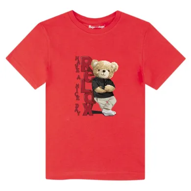 T-shirt dziecięcy, czerwony, Tup Tup