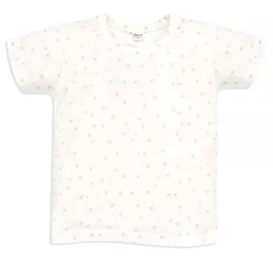 T-shirt dziewczęcy, beżowy, Pinokio