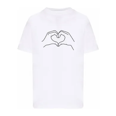 T-shirt dziewczęcy, biały, Tup Tup