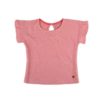 T-shirt dziewczęcy, czerwony, Tom Tailor