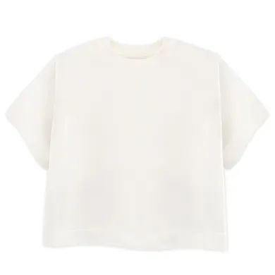 T-shirt dziewczęcy, ecru, Pinokio