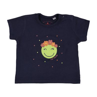 T-shirt dziewczęcy, granatowy, Tom Tailor