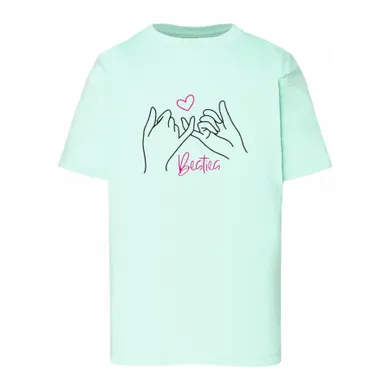 T-shirt dziewczęcy, miętowy, Tup Tup