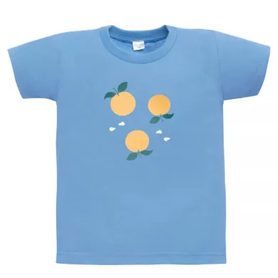 T-shirt dziewczęcy, niebieski, Pinokio