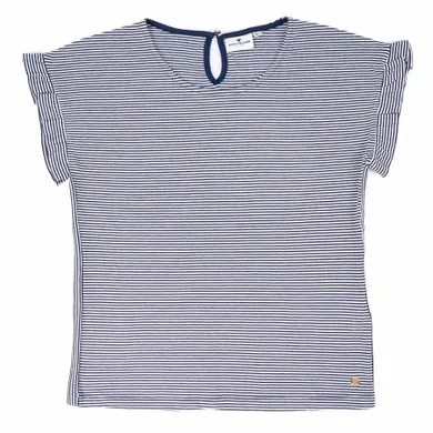 T-shirt dziewczęcy, niebieski, Tom Tailor
