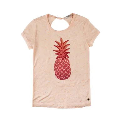 T-shirt dziewczęcy, pomarańczowy, Tom Tailor