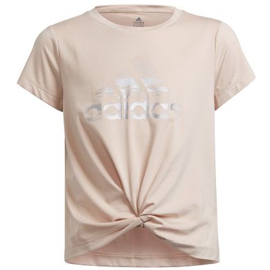 T-shirt dziewczęcy, różowy, Adidas