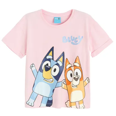 T-shirt dziewczęcy, różowy, Bluey, Licence Brand