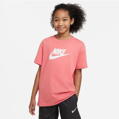 T-shirt dziewczęcy, różowy, Nike Sportswear