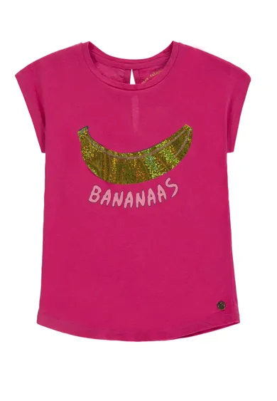 T-shirt dziewczęcy, różowy, Tom Tailor