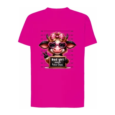 T-shirt dziewczęcy, różowy, Tup Tup