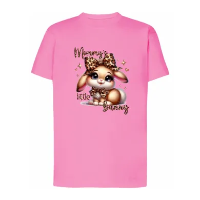 T-shirt dziewczęcy, różowy, Tup Tup