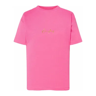 T-shirt dziewczęcy, różowy, Tup Tup