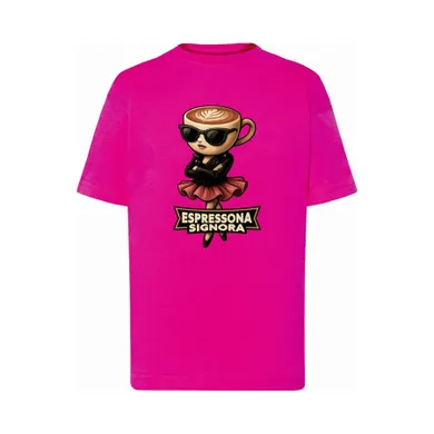 T-shirt dziewczęcy, różowy, Tup Tup