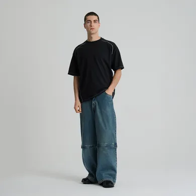 T-shirt loose z odblaskowymi elementami NOWEAR