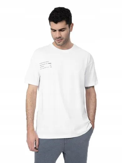 T-shirt męski, biały, 4F