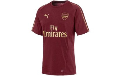 T-shirt męski, bordowy, Puma Arsenal FC Training Tee