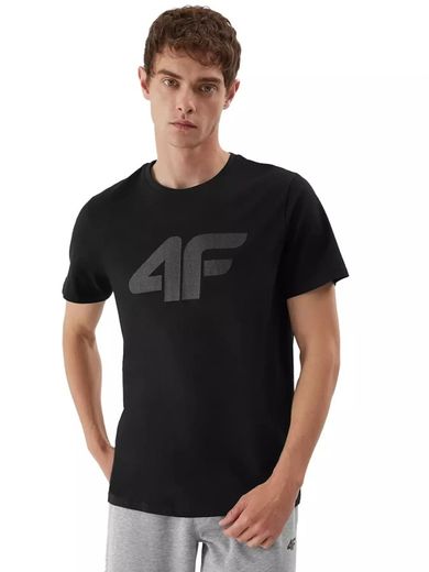 T-shirt męski, czarny, 4F
