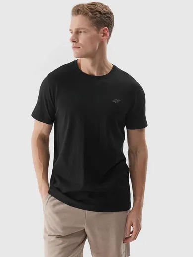 T-shirt męski, czarny, 4F