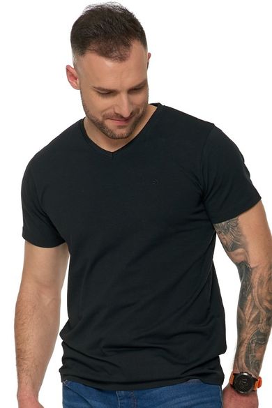 T-shirt męski, czarny, Moraj