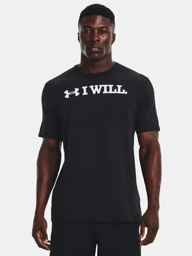 T-shirt męski, czarny, Under Armour