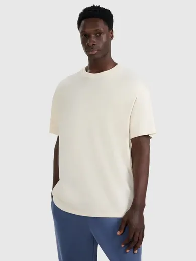 T-shirt męski, ecru, 4F