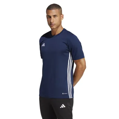 T-shirt męski, granatowy, Adidas Tabela