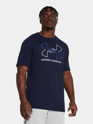 T-shirt męski, granatowy, Under Armour