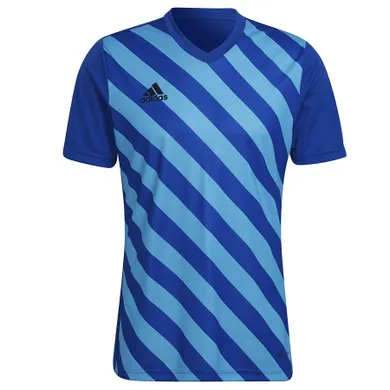 T-shirt męski, niebieski, Adidas Entrada 22 GFX JSY