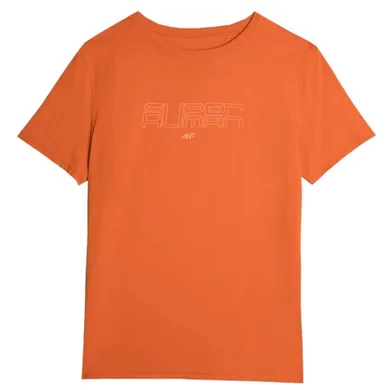 T-shirt męski, pomarańczowy, 4F