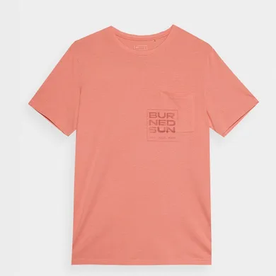 T-shirt męski, różowy, 4F
