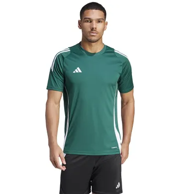 T-shirt męski, zielony, Adidas Tiro