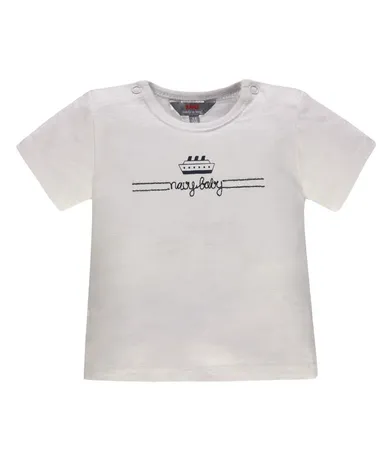 T-shirt niemowlęcy, biały, Kanz